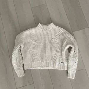 Small White Hollister Sweater